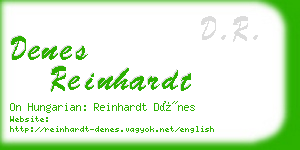 denes reinhardt business card